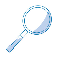 Magnifying glass isolated