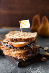 Whole grain baked sandwich