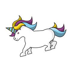 Cute unicorn cartoon