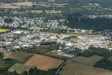 Vue a&eacute;rienne de la ville de Sarzeau en France