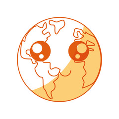 Planet earh cartoon