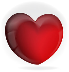 Valentines love heart logo icon