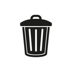 Bin vector icon.