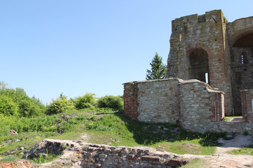 destroyed church in Velikiy Novgorod.