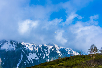 北アルプス白馬三山