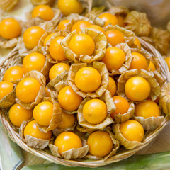 cape gooseberry in basket