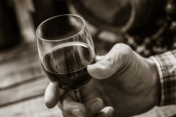 Wine tasting at the tavern