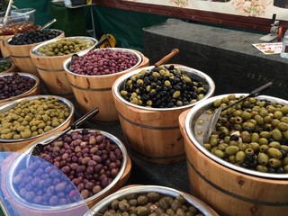 Food market in Odense, Denmark