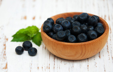 Bowl with Blueberries