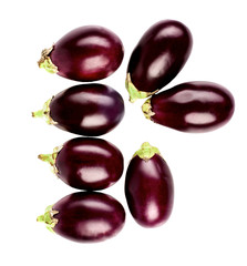 Raw Small Eggplants