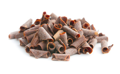 Tasty chocolate curls.