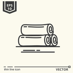 Ayurvedic supplies - icon series