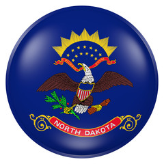 North Dakota flag button