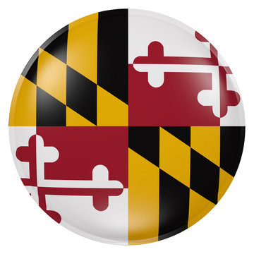 Maryland State Flag Button