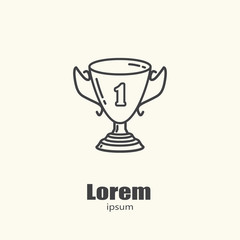 Logo template - cup winner