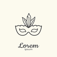 Logo template - carnival mask
