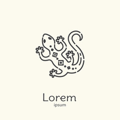 Logo template - lizard