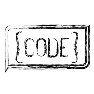 monochrome blurred silhouette of rectangle text code vector illustration