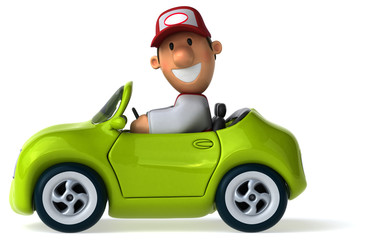 Fun mechanic - 3D Illustration