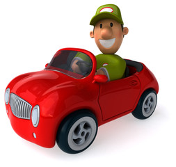 Fototapeta premium Fun mechanic - 3D Illustration