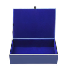 Empty Blue Gift Box