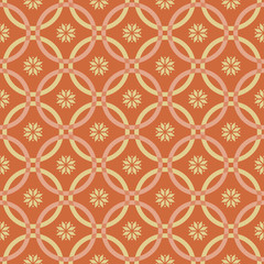 Seamless pattern golden theme