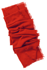 Red striped scarf folded plaid winter shawl