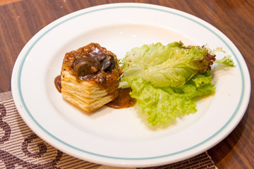Baked clams and  Bread