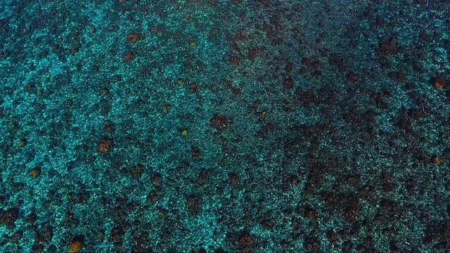 vu du ciel lagon polyn&eacute;sie