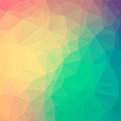 Fototapeta premium Multicolor polygonal illustration, which consists of triangles. Geometric background in Origami style with a gradient. Triangular design for your business. Rainbow, spectrum image.&nbsp;&nbsp;&nbsp;&nbsp;