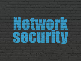 Security concept: Network Security on wall background