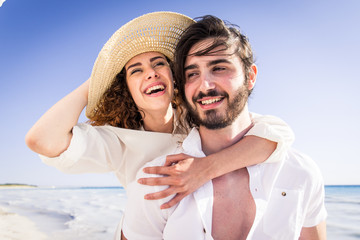 Couple on a tropical beach