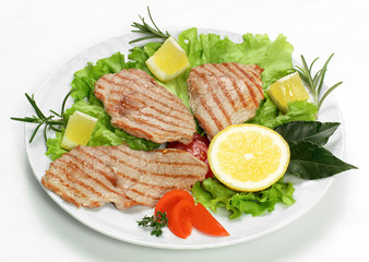 Fettine di maiale con verdure