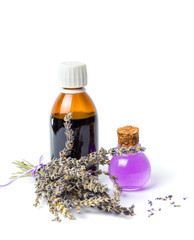 Lavender oils and flowers