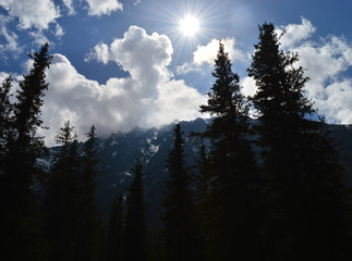 Kyrgyzstan mountains light contrast 