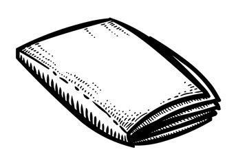 Cartoon image of Folder Icon. An artistic freehand picture.