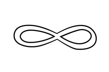 Fototapeta premium Cartoon image of Infinity. An artistic freehand picture.