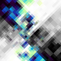 Squared abstract diagonal pattern in low poly style.