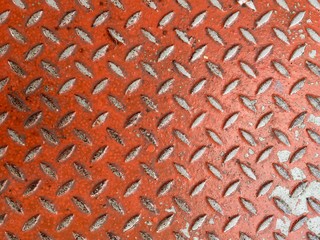 Aged metallic red floor for any creative background