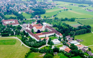 Fototapeta na wymiar benediktbeuern monastery - bavaria