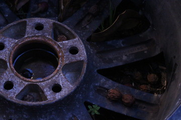 rusty wheel