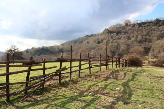 staccionata monti della tolfa