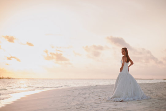 Bride On The Beach