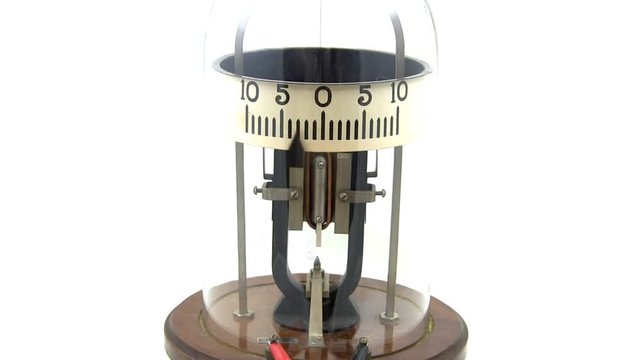 Vintage physics lab galvanometer; 3