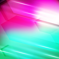 Abstract geometric gems and crystals glowing background with sparks and shining lines. Vector eps 10.