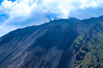 Stromboli Westflankemit Lavastrom