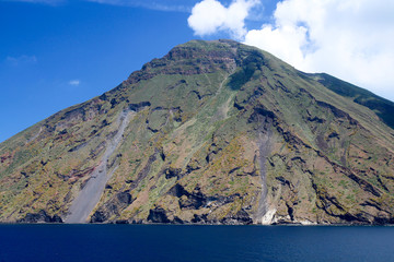Südseite des Vulkans Stromboli