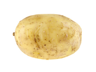 potato isolated on white background closeup