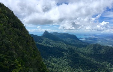 Malaysia,view from the skybridge,the top tourists destination on the Langkawi island