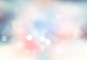 Fototapeta premium Light blurred background. Winter abstract bokeh.